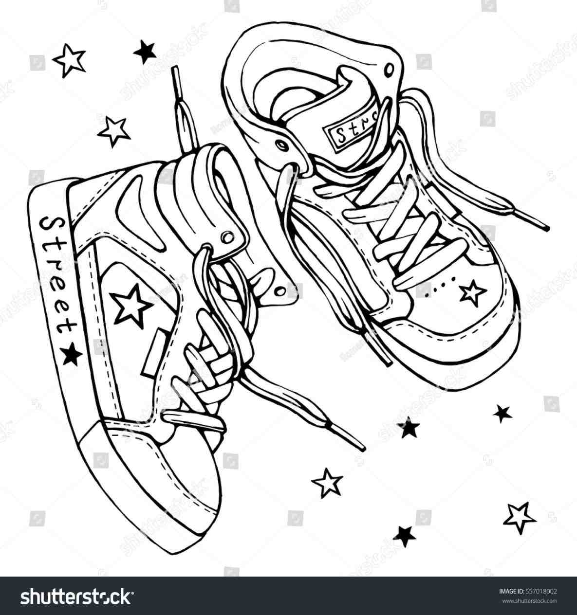 1185x1264 Cartoon Shoes Drawing