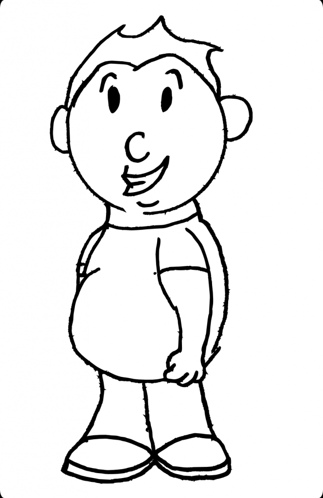 664x1024 Cartoon Simple Drawing