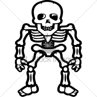 325x325 Cartoon Skeleton Gl Stock Images