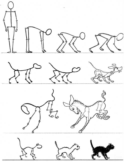 500x647 How To Draw Cartoon Animals