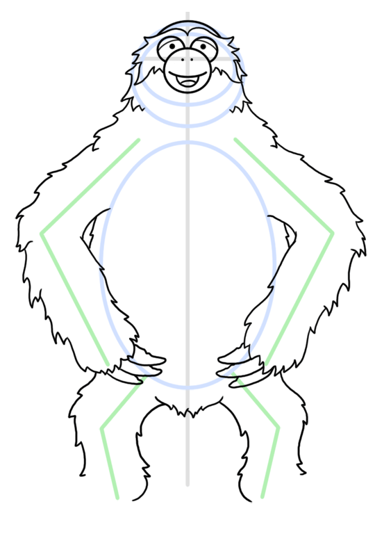 540x771 How To Draw Cartoon Sloths