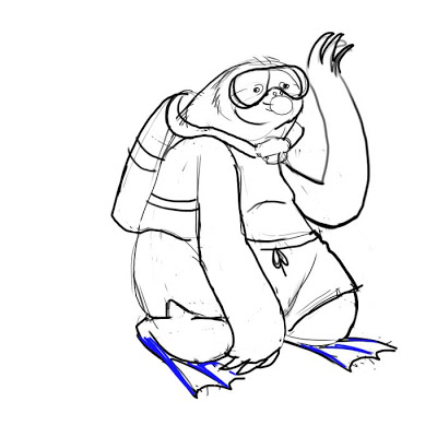 400x400 Project 365 Draw The Line Sloth