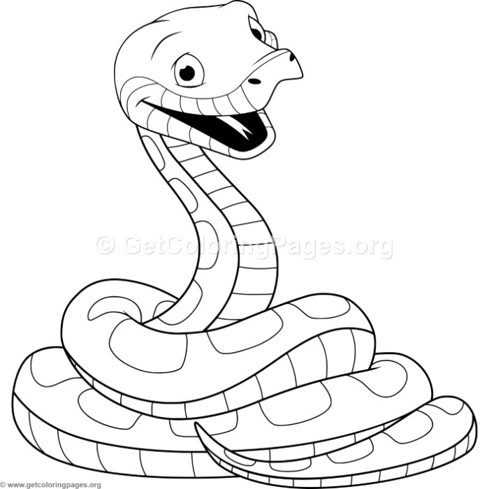 700x700 Cartoon Baby Snake Coloring Pages