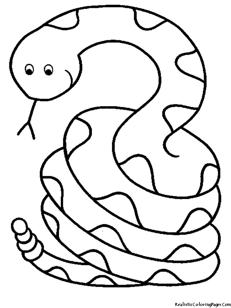 768x1024 Coloring Pages For Kids Online Snake Coloring Pictures