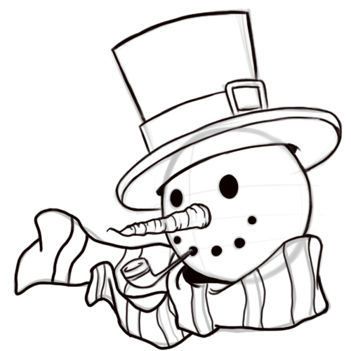 500x500 How To Draw A Cartoon Snowman Face 6 Steps (With Pictures)