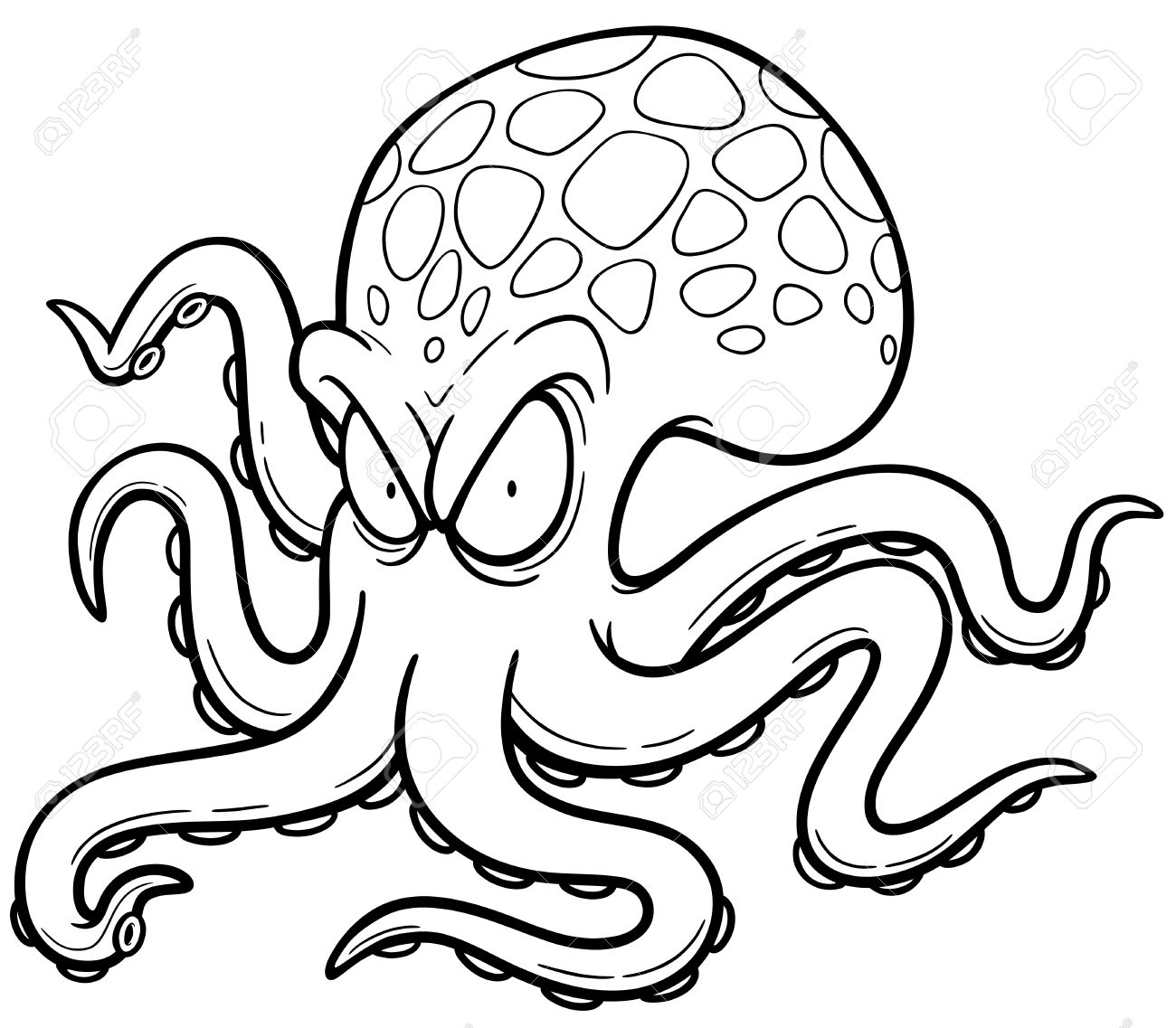 1300x1137 Picture Of Cartoon Octopus Collection
