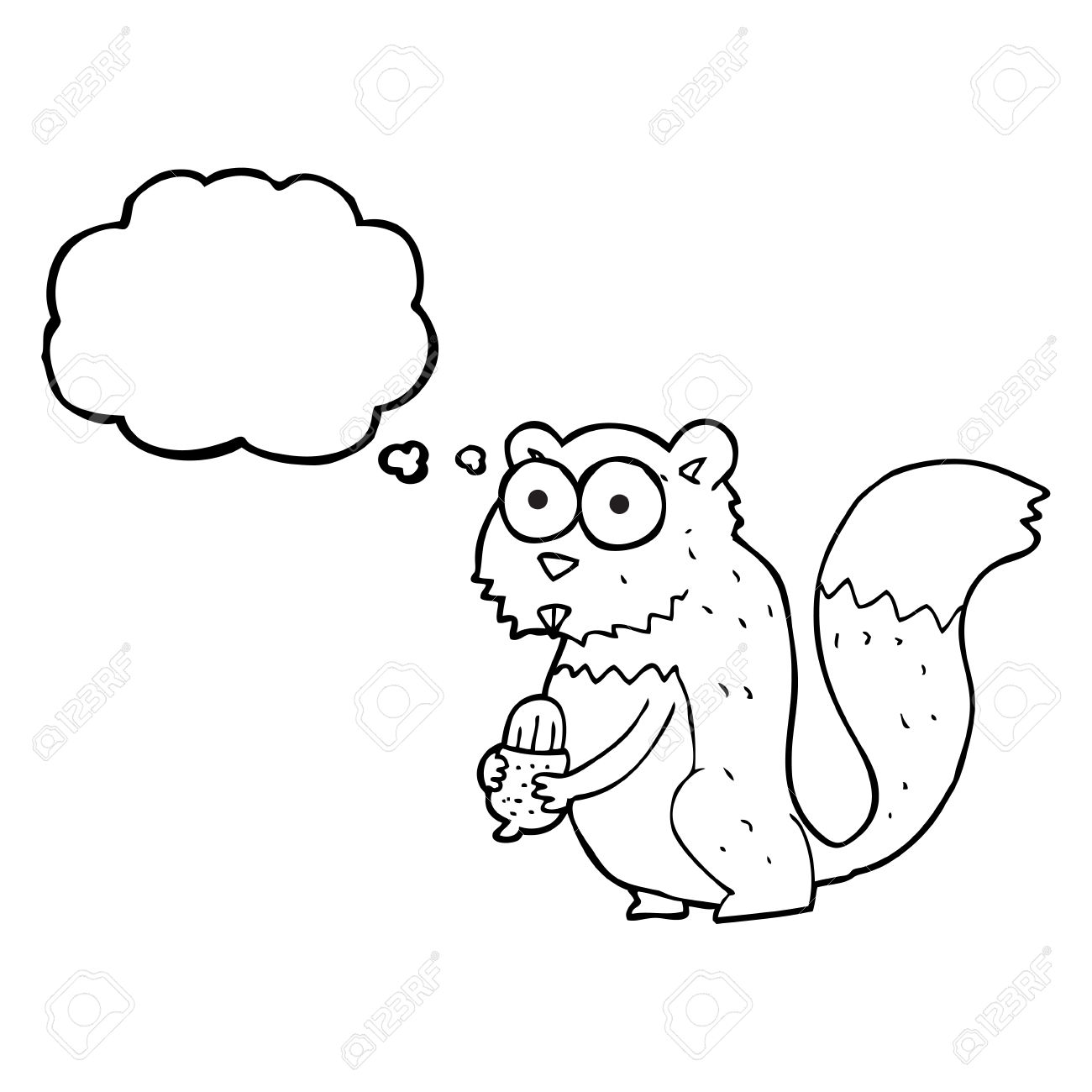 1300x1300 Drawn Squirrel Angry