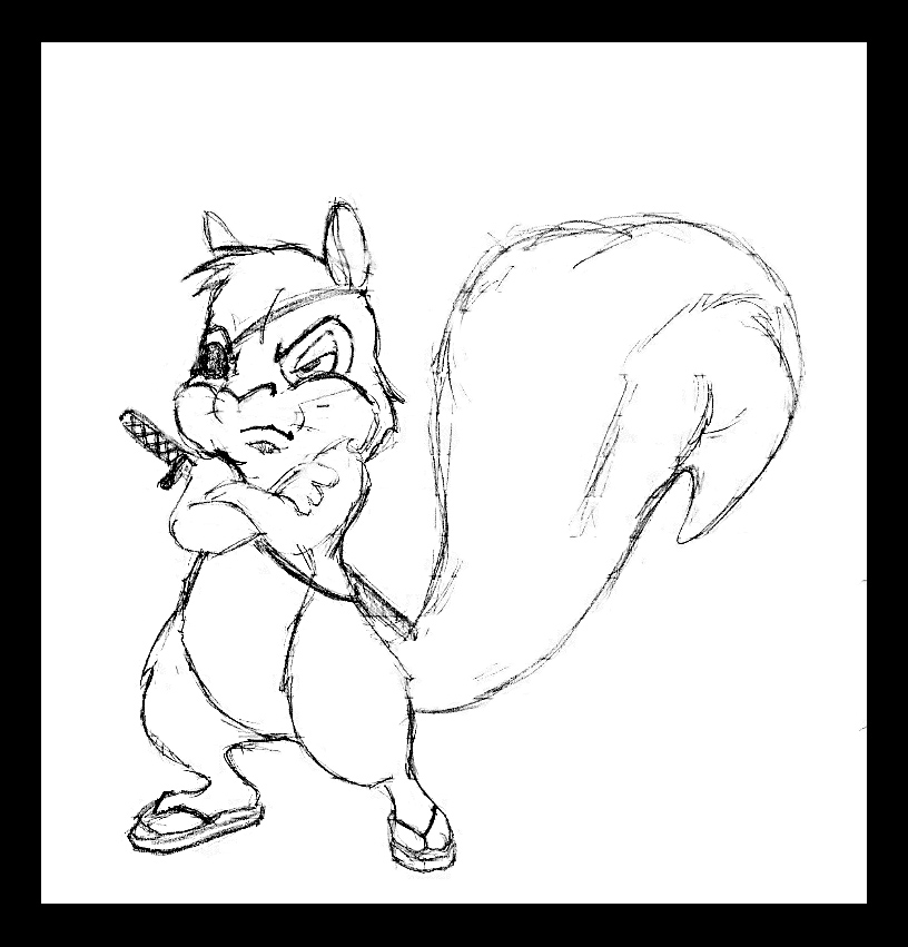 816x851 Ninja Squirrel Art Squirrel