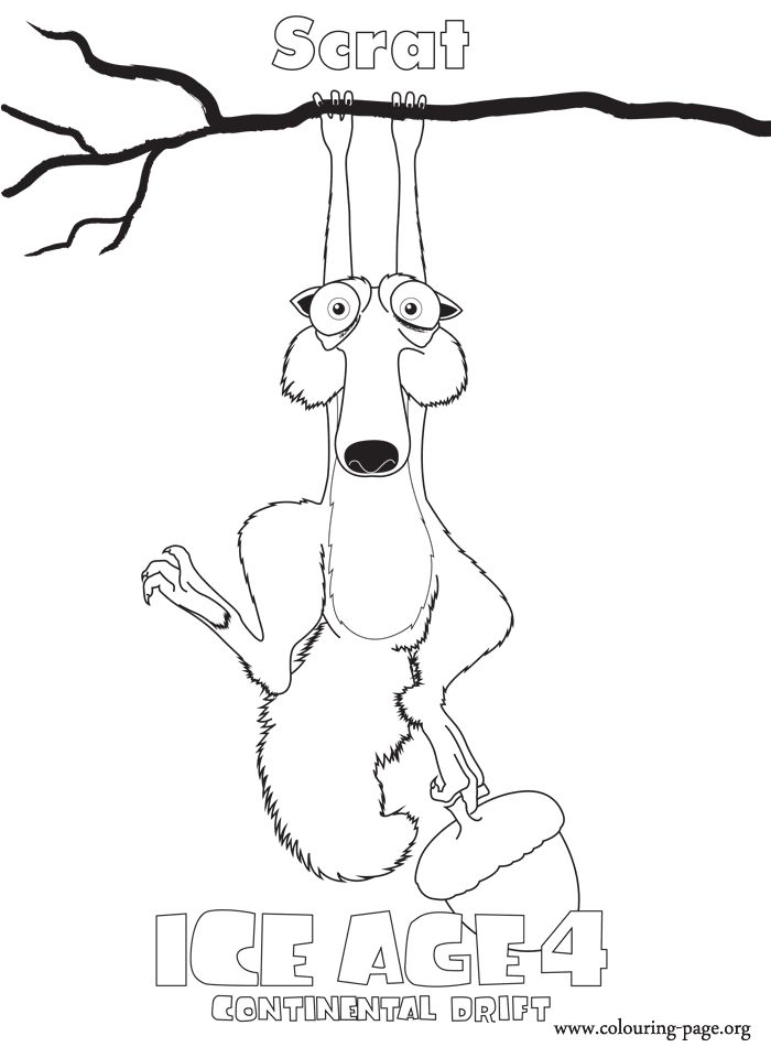 700x950 Ice Age Cartoon Squirrel