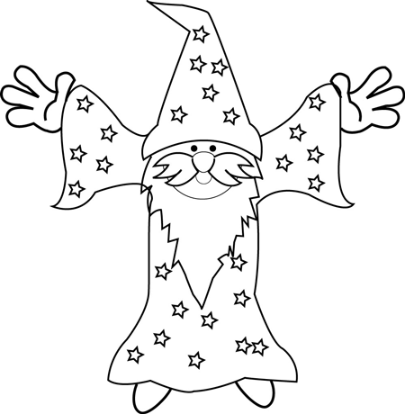 450x460 How To Draw Cartoon Wizards With Easy Step By Step Drawing Lesson