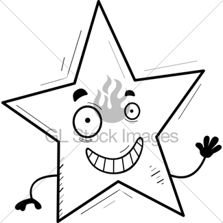 325x325 Cartoon Star Smiling Gl Stock Images