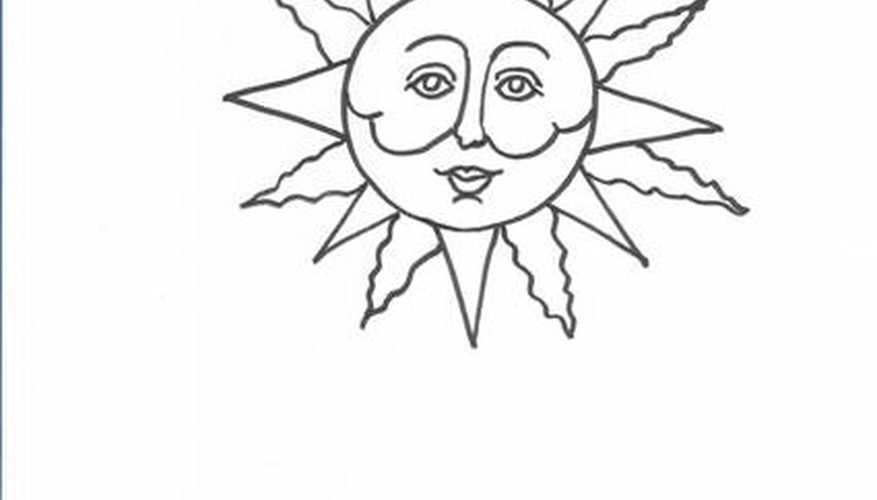 877x500 How To Draw Sun Faces Our Pastimes