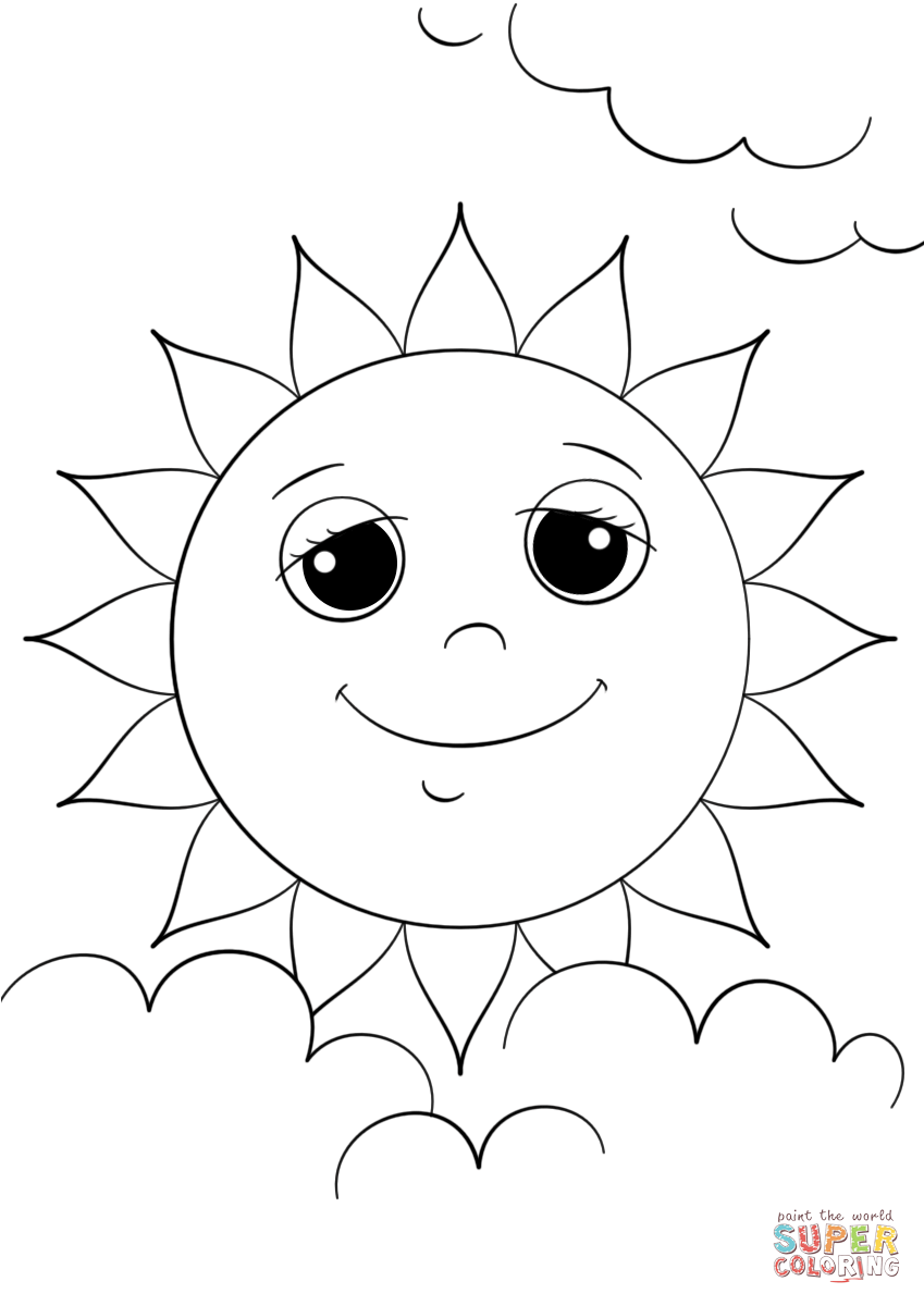 849x1200 Cartoon Sun Character Coloring Page Free Printable Coloring Pages