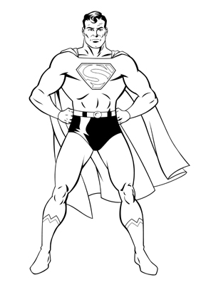 Cartoon Superman Drawing at GetDrawings | Free download