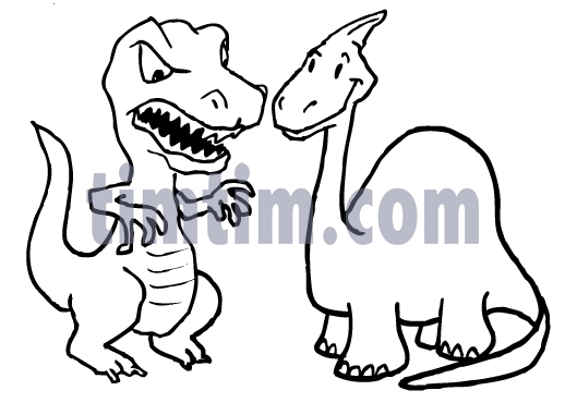 518x381 Free Drawing Of Dinosaurs Bw From The Category Reptiles Dinosaurs