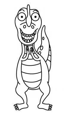 215x382 How To Draw A T Rex, Easy Step By Step Drawing Tutorial