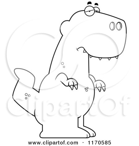 450x470 Cartoon Clipart Of A Depressed Tyrannosaurus Rex Dinosaur