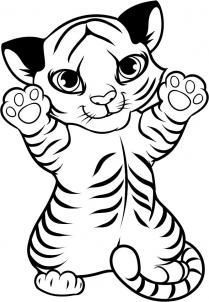 209x302 Cartoon Baby Animals Image 3282598 Walking Baby Tiger