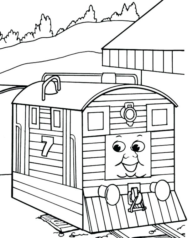 600x758 Thomas And Friends Coloring Pages Percy On Book In The Train