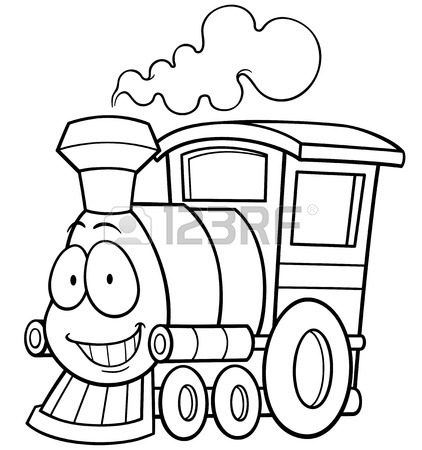 422x450 Vector Illustration Of Cartoon Train