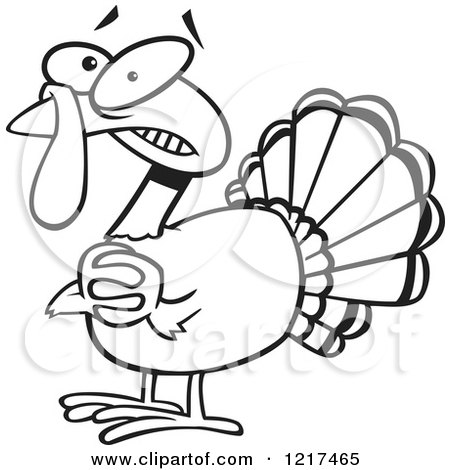 450x470 Royalty Free (Rf) Clip Art Illustration Of A Cartoon Turkey Bird