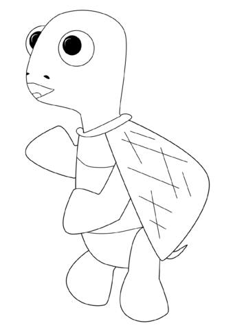 339x480 Cartoon Turtle Coloring Page Free Printable Coloring Pages