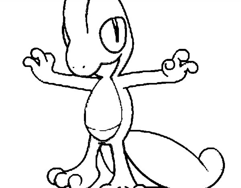 1024x800 Coloring Surprising Treecko Pages Easy From Pokemon Cartoons Free