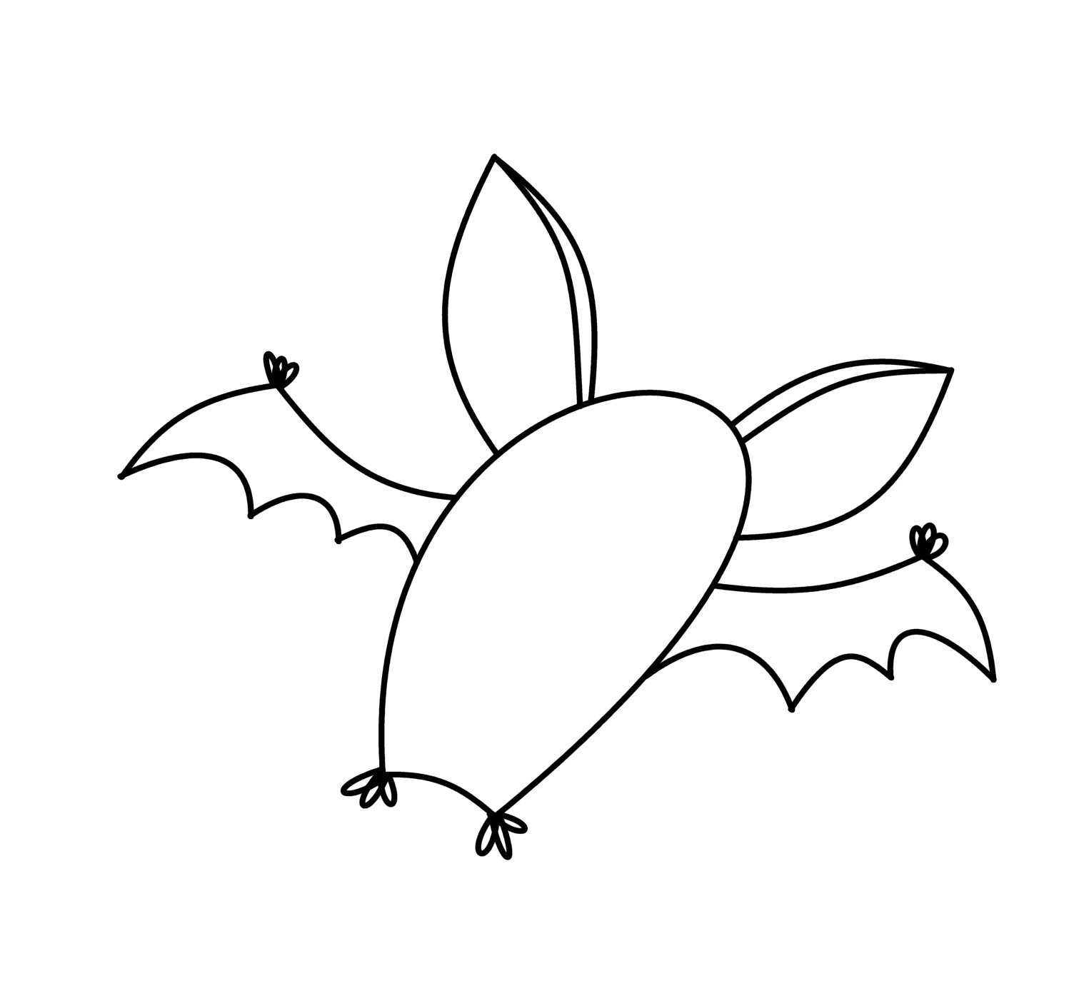 1518x1374 How To Draw Cartoons Vampire Bat