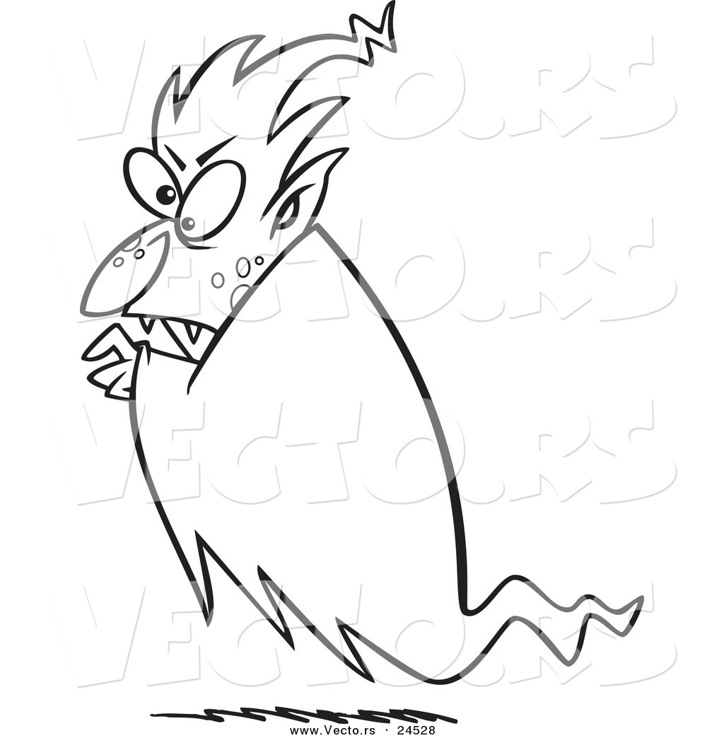 1024x1044 Vector Of A Cartoon Floating Vampire