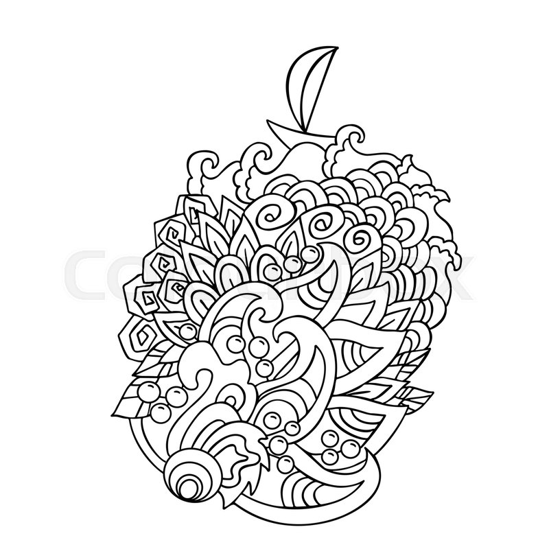 800x800 Cartoon Hand Drawn Doodles On Sea Style. Wave Pattern. Vector