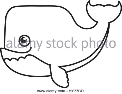 413x320 Whale Cartoon Drawing Animal Stock Vector Art Amp Illustration