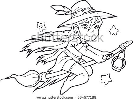 450x343 Drawn Witch Simple