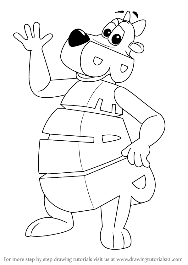 598x844 Learn How To Draw Bear From Wordworld (Wordworld) Step By Step