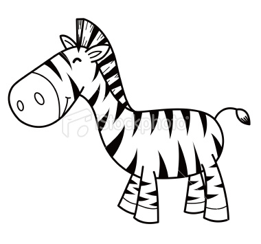 380x355 Illustration Of Cartoon Zebra On The White Cartoon And Craft