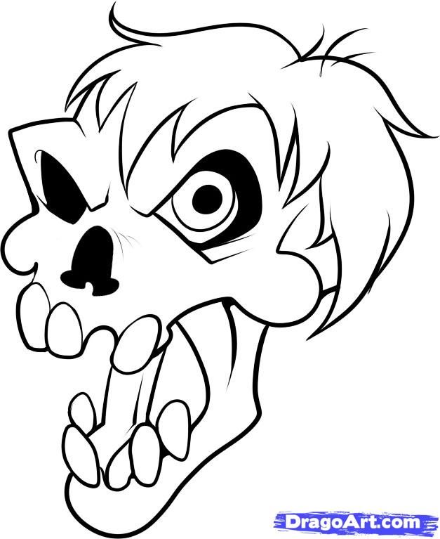 Cartoon Zombie Drawing