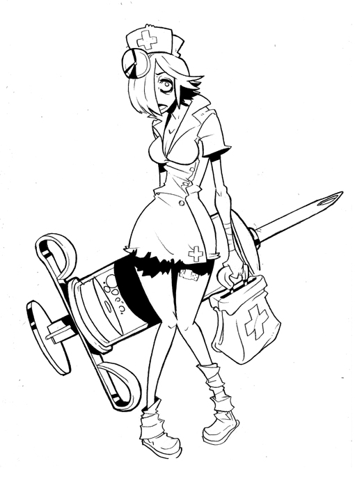 510x701 Zombie Nurse By Lysol Jones