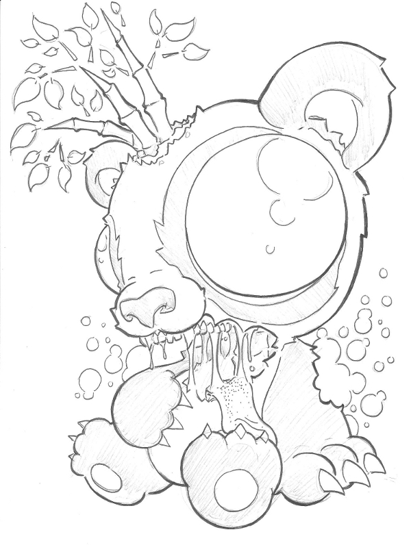 600x796 Zombie Panda By The Ozzman