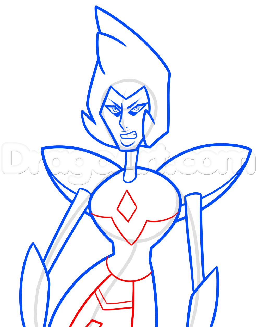 986x1255 Diamond Cartoon Drawing