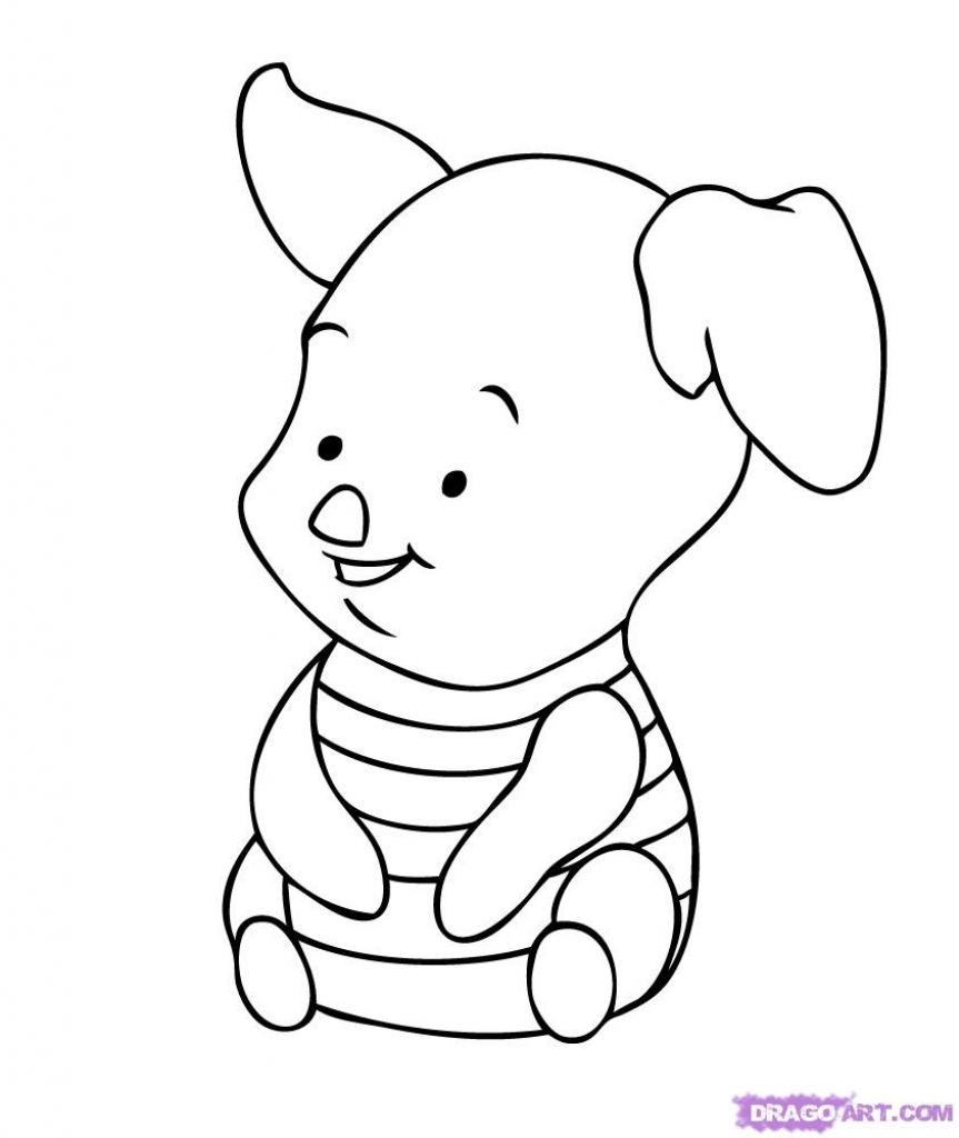863x1024 Cartoon Characters To Draw Learn How To Draw Baby Piglet, Disney