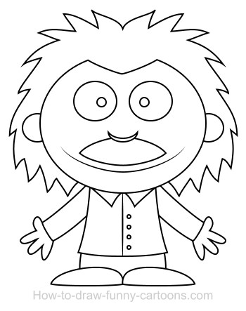 350x443 Drawing A Scientist Cartoon