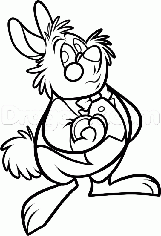 539x790 Alice In Wonderland Clipart Easy Drawing