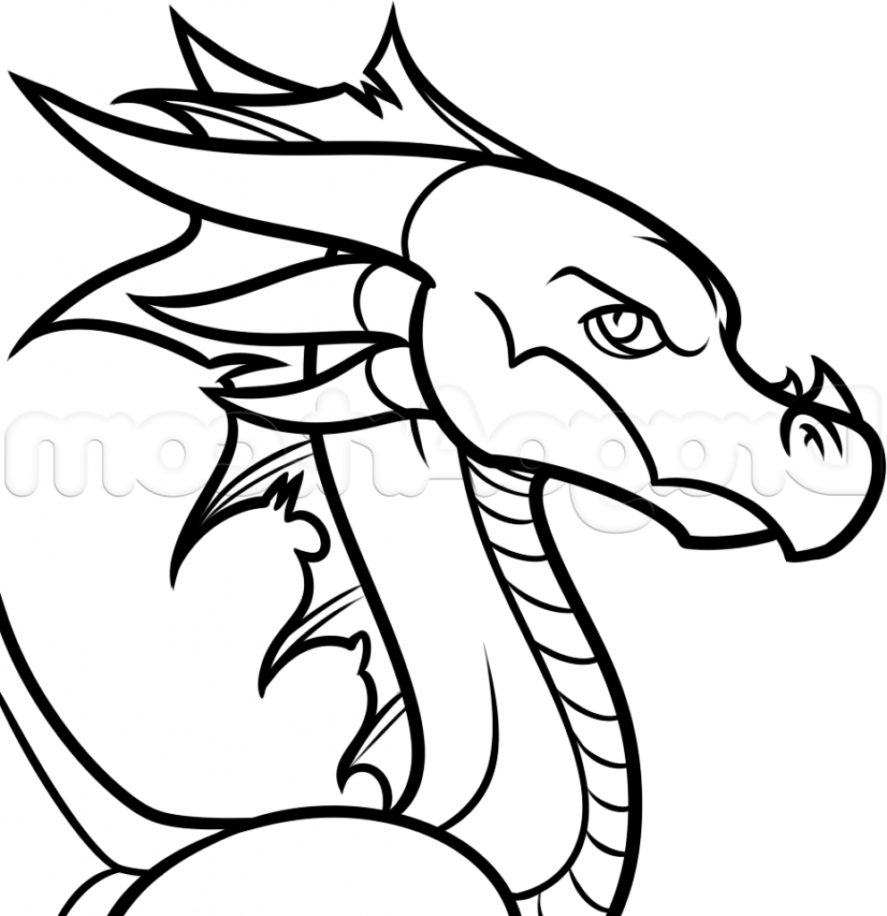 992x1024 Cartoon Dragons To Draw