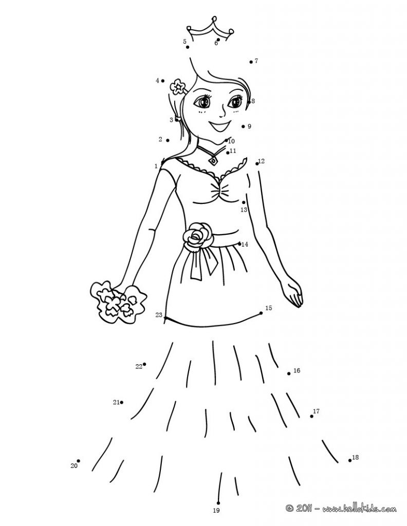 792x1024 Coloring Pages Dress Barbie Up Polka Page For Girls Dot