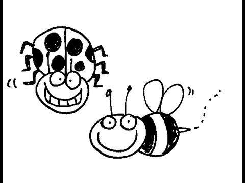 480x360 How To Draw Cartoon Bugs, Bees And More 018