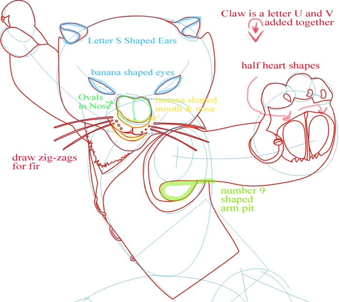 700x623 How To Draw Master Tigress From Kung Fu Panda 1 And 2 With Easy