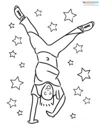 200x258 Children Doing Cartwheels Coloring Pages Lovetoknow