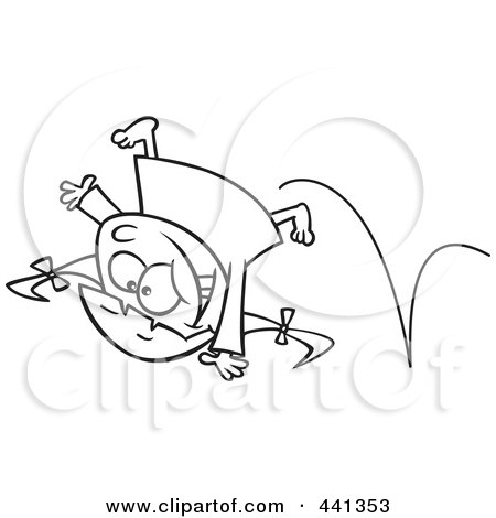 450x470 Royalty Free (Rf) Cliprt Illustration Of Cartoon Man Doing