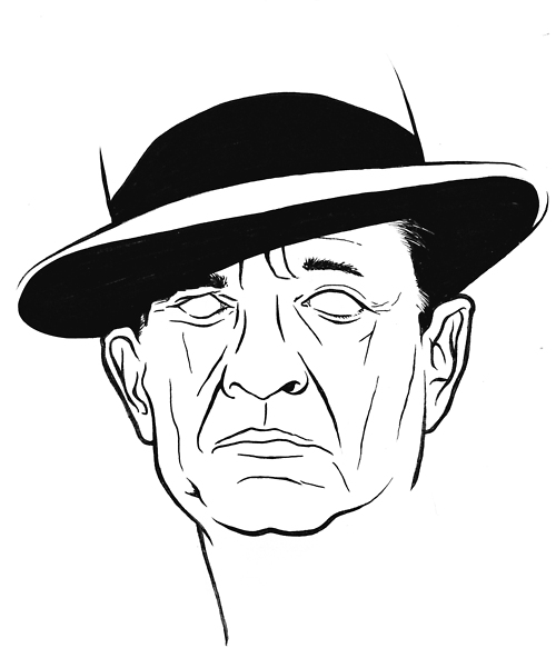 500x601 Johnny Cash Drawing