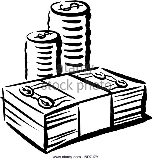518x540 Cash Bundle Black And White Stock Photos Amp Images