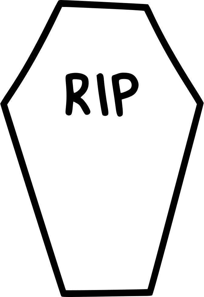 672x980 Coffin Casket Rip Death Funeral Svg Png Icon Free Download